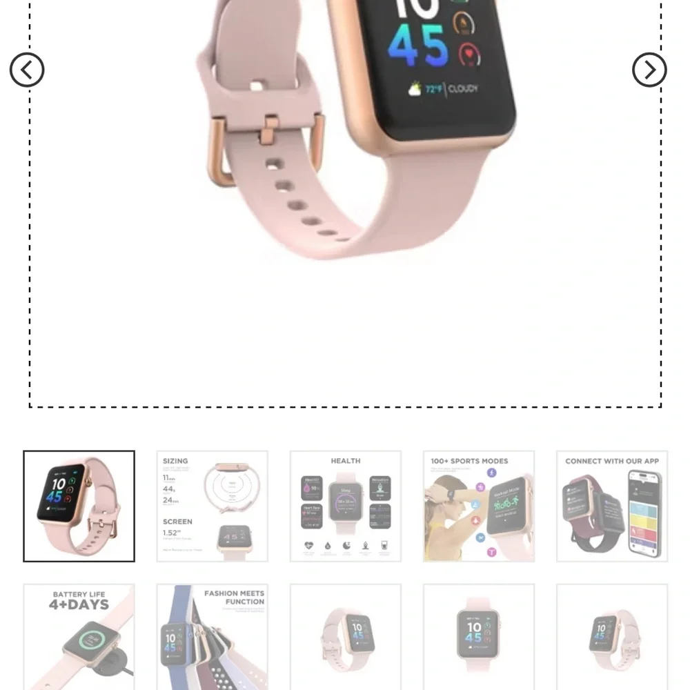 iTouch Wearables Air 4 Jillian Michaels Smartwatch - Brand New in box!
